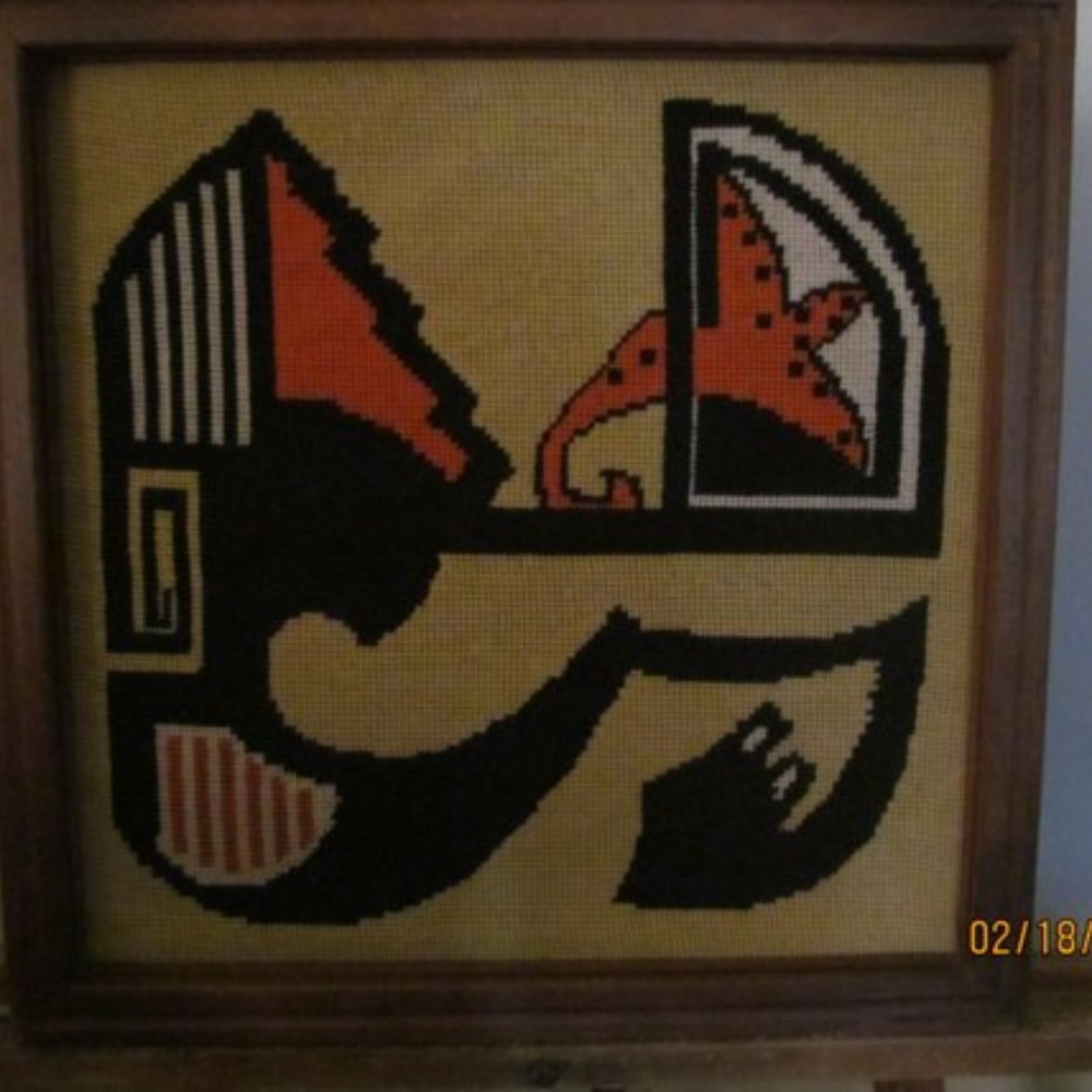 VTG. Needlepoint 1970's of SW Indigenous design